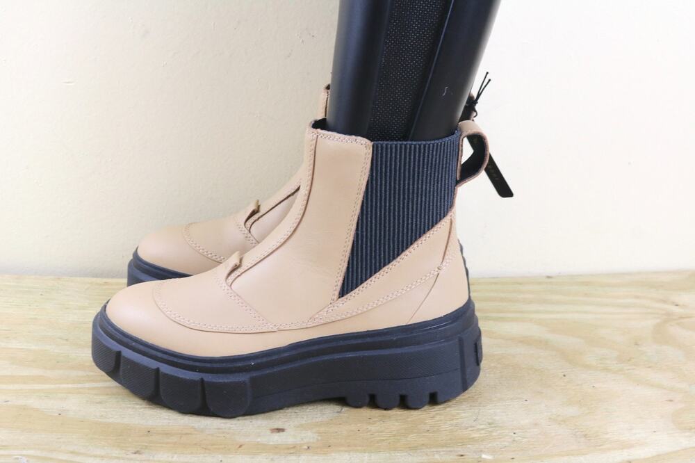 New Sorel Boots 6.5 Leather Caribou X Waterproof Platform Chelsea Boho Fall